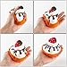 WATINC Random 3pcs Jumbo Strawberry Ice Cream&Three Cakes Panda Squishes Stress Relief Soft Toy Slow Rising Squeeze Toys(Strawberry Ice Cream&Three Cakes)