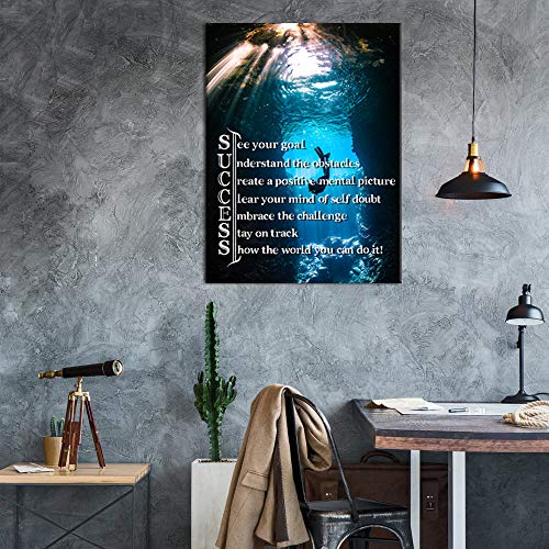 Visual-Art-Decor-Success-Inspirational-Quote-Ocean-Diving-Exploration-Canvas-Poster-Motivational-Motto-Giclee-Prints-Home-Office-Bedroom-Wall-Decoration-Gift-Ready-to-Hang