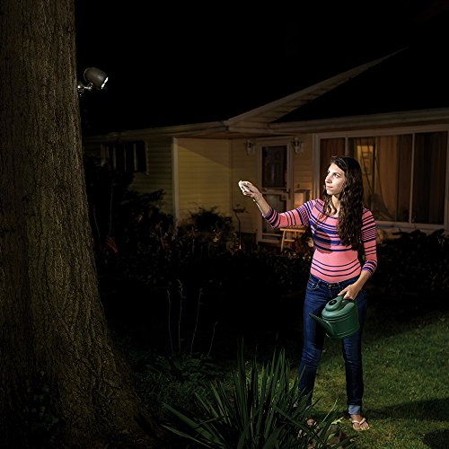 Mr. Beams MB371 Remote Controlled Battery-Powered Motion-Sensing LED Outdoor Security Spotlight