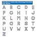 NBEADS 156 Pcs Rhinestone Slide Beads, Alloy Alphabet A-Z Alphabet Letters Beads for DIY Bracelet Wristbands Necklace Choker Jewelry Making