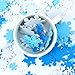 Aneco 600 Pieces Foam Snowflake Stickers Self-Adhesive Snowflake Shape Stickers for DIY Craft Projects, Assorted Color and Sizes