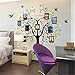 Heart Shape Tree Wall Decal Sticker, Family Tree Picture Frames Wall Decal, Vinyl Photo Frames Wall Stickers for Living Room, Bedroom Home Decor