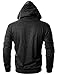 Ohoo Mens Slim Fit Long Sleeve Lightweight Hoodie with Kanga Pocket/DCF010-CHARCOAL-XL