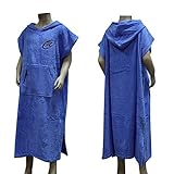 Lightahead® Cotton Surf Beach Hooded Poncho Changing Bath Robe with Pocket