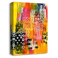 Canvas Wall Art Construction Abstract Color Prints Home Artwork Decoration for Living Room,Bedroom - 12x18 inches