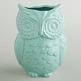 Aqua Owl Utensil Crock