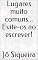 Livro Lugares muito comuns...  Evite-os ao escrever!