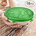 Silicone Stretch Lids 14pcs, Reusable Durable Food Storage Covers for Bowls, 6 Different Sizes to Meet Most Containers, Dishwasher & Freezer Safe