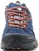 Qomolangma Women's Suede Hiking Shoes Walking Sneakers Outdoor Trail Trekking Shoes, 9 M US Blue/Orange