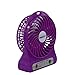 Innobay 4-inch Mini Hand Held Portable USB Fan Powered by Premium 2600mAh 18650 Lithium Rechargeable Battery, 4 Blades, 3 Speeds Wind, Powerful Air Flow (F95B Purple)