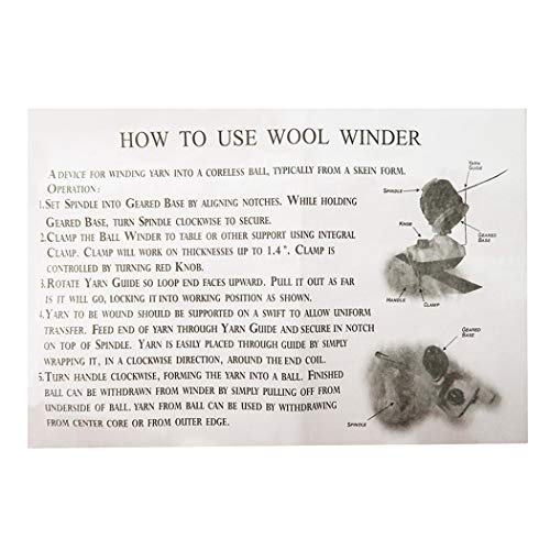 JUSTDOLIFE Yarn Winder Creative Winding Machine Wool Winder Yarn Winding Tool Sewing Supplies - Thumbnail 2