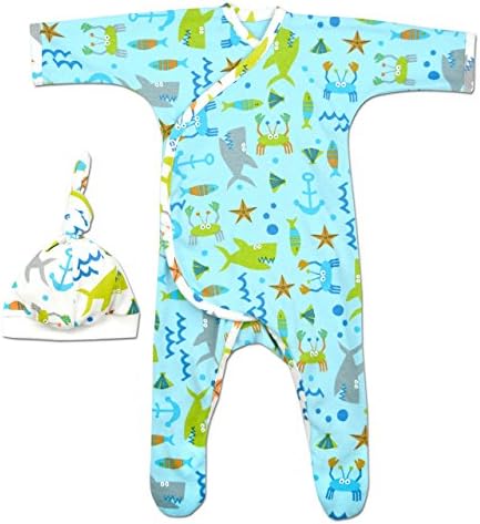 Perfectly Preemie Playsuit (Shark Tank, Preemie (3-6lbs))