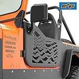 EAG US Flag Tubular 2 Door with Reflection Mirror Fit for 76-95 Jeep CJ7 / YJ Wrangler