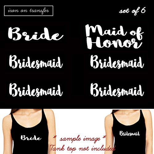 10 best bridesmaid iron on decal