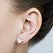 Surgical Stainless Steel Gold Plated Studs Earrings Men Women Round Basket Setting Cubic Zirconia Hypoallergenic Earrings (5MM Gold Plated)