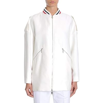 Moncler Luxury Fashion Woman 461600026983002 White Cotton Jacket | Season Permanent