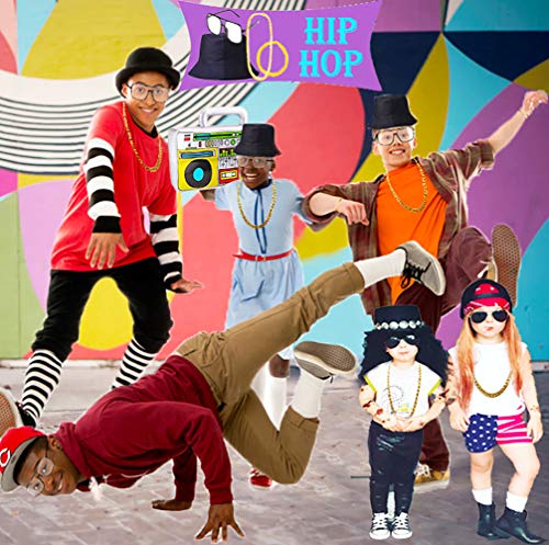 80 90s Hip Hop Costume Set for Men 