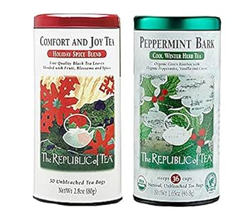 Amazon Com The Republic Of Tea Winter Holiday Variety 2 Pack