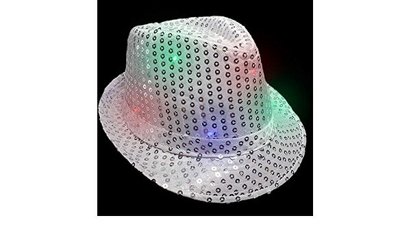 Lumistick LED Flashing Sequined Fedora 