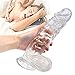Huge Dildo XXL with Testicles and Obvious Glans, Sex Toy with Powerful Suction Cup for Pure Pleasure, You Can Get Into Intense Orgasm,Transparent 1