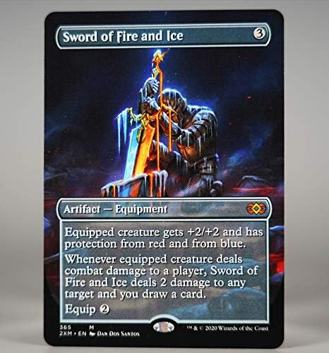 Amazon Mtg 神話カード 拡張アート 英語 2xm ダブルマスターズ 火と氷の剣 Sword Of Fire And Ice Mgi The Gatheringマジックザギャザリング おもちゃ ホビー