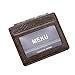 MEKU Slim Front Pocket Leather Wallet Business Credit Card Case Sleeve Minimalist Wallet with ID Window Chocolate