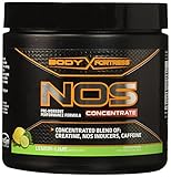 Body Fortress NOS Concentrate Pre-Workout Performance Formula, Lemon Lime Natural Flavor, 250 Grams