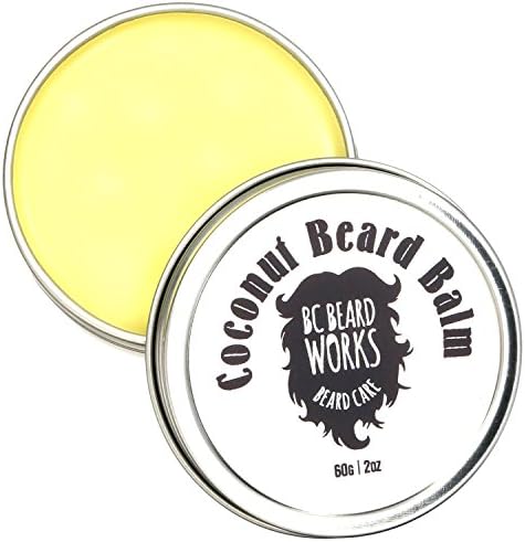 Coconut Beard Balm by BC BEARD WORKS: The Best Beard Softener With Jojoba Seed Oil And Bees Wax –Facial Hair Thickener And Skin Moisturizer For Men –Groom, Style And Condition Your Beard With Ease