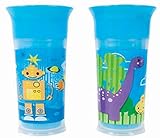 Sassy 9oz. Insulated Grow Up Cup - 2 Pack, Robot and Dinosaurs