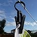 HANGERWORLD 10 Pack Accessory Clip Hangers - Black Plastic - Strong Swivel Hook Laundry Storage Boot Clips