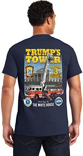 Fishers Sportswear Trump Tower First Due at The White House Firefighter T-Shirt
