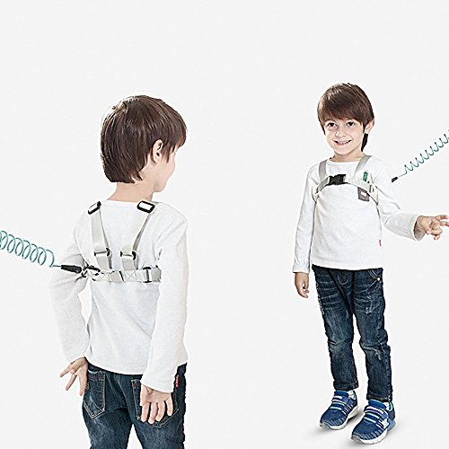 [2018 New Version] OFUN Safety Harness for Kids, Baby Harness for Walking, Toddler Harness Safety Leashes, Anti Lost Wrist Link for Toddlers (Mint Green) - Thumbnail 6