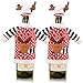Christmas Reindeer Wine Bottle Cover, 2Pcs Knitted Ugly Sweater Covers for Christmas Decorations
