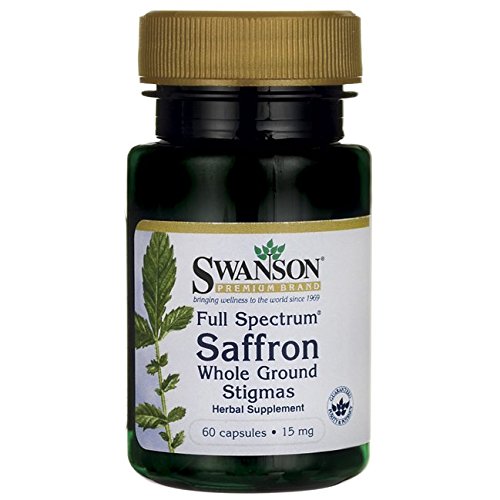 Swanson Full Spectrum Saffron (Whole Ground Stigmas) 15 Milligrams 60 Capsules