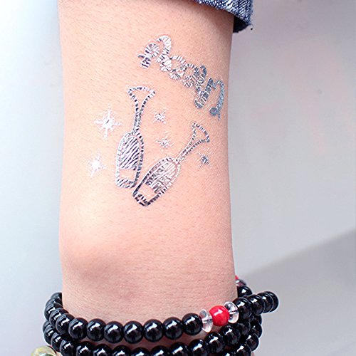 2 Bachelorette+Metallic+Temporary+Tattoos+Bridesmaid