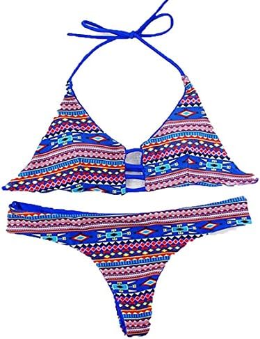 Hihihappy Trendy Women's 2 Pieces Swimwear Printed Trend Bikini Sets Sexy