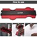 LUTER Plastic Contour Gauge, 10 Inch Profile Gauge Measure Ruler Contour Duplicator for Precise Measurement Tiling Laminate Wood Marking Tool (Red/10 inch)