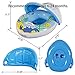 Baby Swim Pool Float with Detachable Sunshade Canopy Inflatable Swimming Seat Floats Boat for Kids,Toddler ages 6 to 24 months.(Blue)