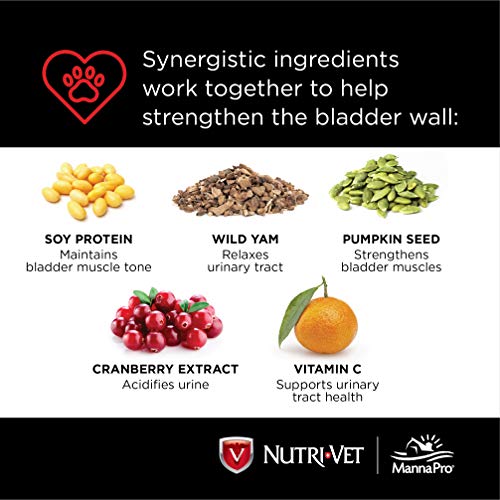 NutriVet Bladder Control Supplement for Dogs Reduce Dog Urinary