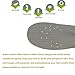 LEAGY Memory Foam Orthopedic Silica Gel Yellow Shoe Insole, Odor-x Odor Fighting Insoles, Orthopedic Shoes, Plantar Fasciitis Shoes, Orthotic Inserts (6-9 US Medium)