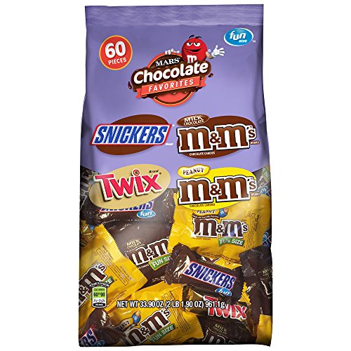 MARS Chocolate Favorites Fun Size Candy Bars Variety Mix 33.9-Ounce 60-Piece Bag