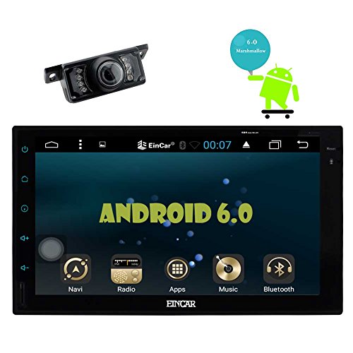 Backup Camera Included! Eincar Android 6.0 Double Din Car Stereo Car Radio with 7
