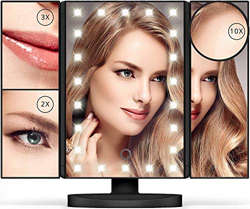 image for VERNESO Lighted Makeup Mirror with 22 LEDs - Vanity Mirror with Lights