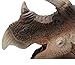 ZONXIE Soft Rubber Realistic Dinosaur Hand Puppets Role Play Toy for Kids and Toddlers (Triceratops)