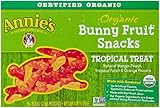 Annie's Tropical Fruit Organic Bunny Fruit Snacks 5-0.8 oz. Pouches 5 Count
