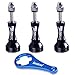 Smatree 3pcs Long Aluminum ThumbScrew Set + Wrench for Gopro Session, Hero 6/5/4/3+/3/2/1, (Black)