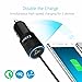 Coiled Cable iPhone Car Charger 24W 4.8A for iPhone X / 8 / 7 / 6s / Plus, iPad Pro / Air 2 / mini, Galaxy S7 / S6 / Edge / Plus, Note 5 / 4, LG, Nexus, HTC Nexus Pixel Nintendo Garmin