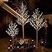 Hairui Lighted Birch Tree Plug in 4FT 72 LED White Twig Tree with Lights for Thanksgiving Christmas Room Decorations Indoor Outdoor