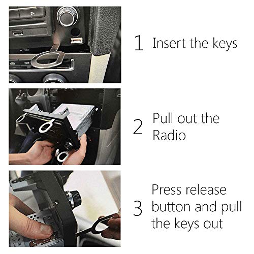 Boxiti Radio Removal Tool kit for Porsche, Volkswagen, Audi and Mercedes Vehicles (4 Keys Pack) - Thumbnail 6