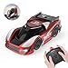 DEERC Remote Control Car with Wall Climbing RC Car with Dual Mode,Low Power Protection,360°Rotating Stunt,Rechargeable High Speed Mini Toy Vehicles with LED Lights,Gifts for Boys Girls Kids,Color Red